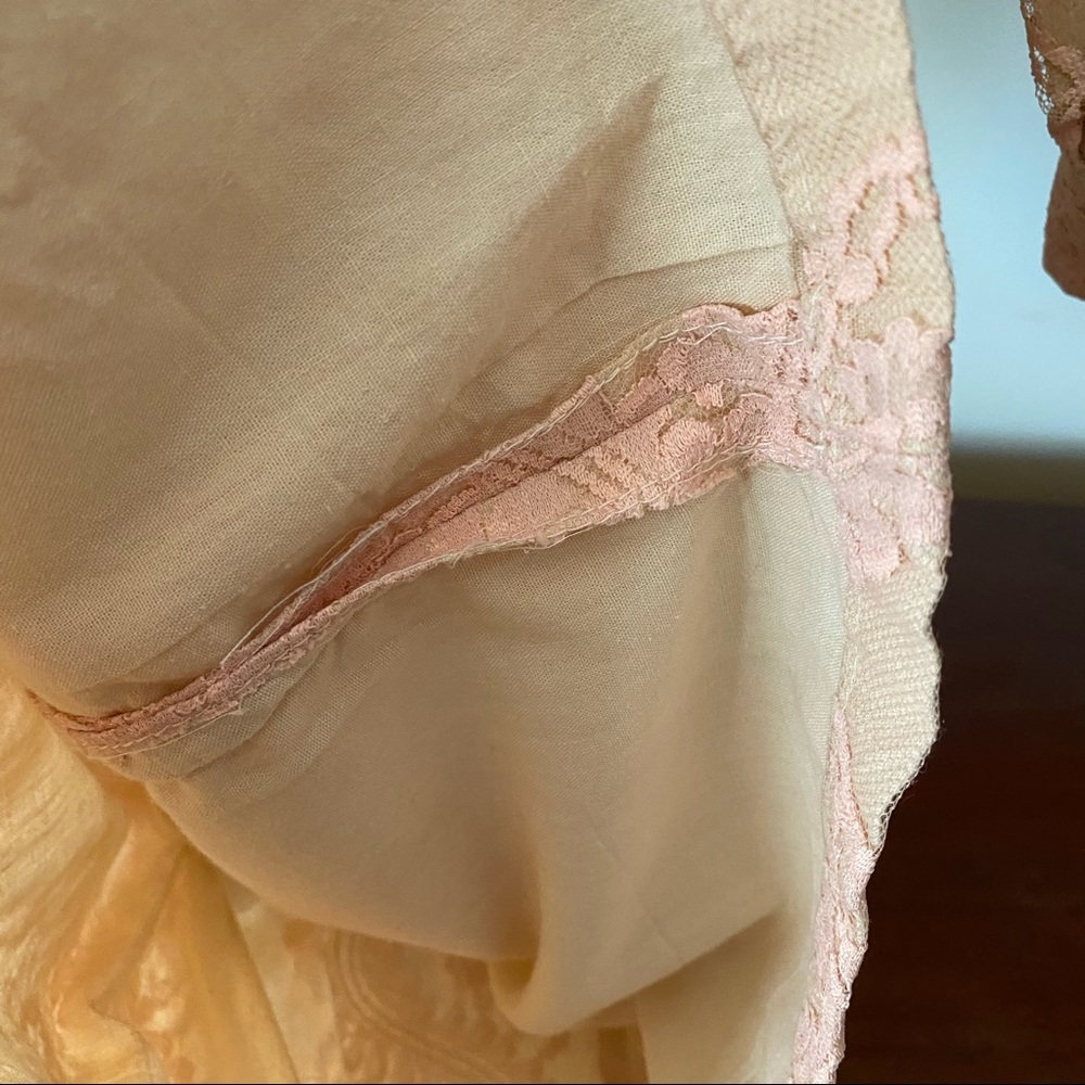 Vintage Ofelia’s pale pink lace cotton lined dress - Picture 13 of 15